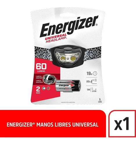 Linterna Minera Energizer 60 Lumens Para Cabeza El Jabali