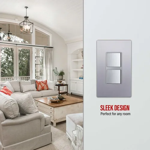 Enerlites Interruptor De Decoracin De Basculante De Doble Pa