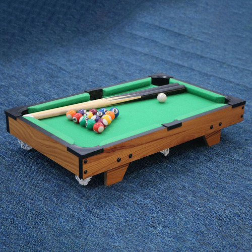 Juego De Snooker Bolas Mini Table Top Pool Billar Regalo