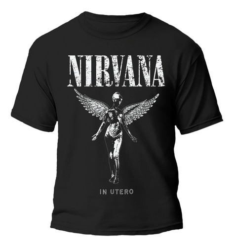 Remera Nirvana In Utero Exclusivo 100% Algodón