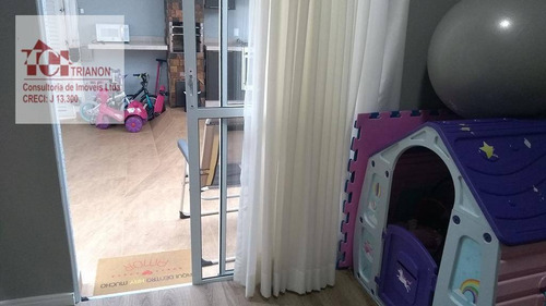 Imagem 8 de 30 de Magnífico Sobrado Alto Padrão 4 Dorms, 200 M² Por R$ 875.000 - Vila Alzira - Santo André/sp - So0606