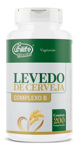 Levedo De Cerveja 450mg 400 Comprimidos Unilife