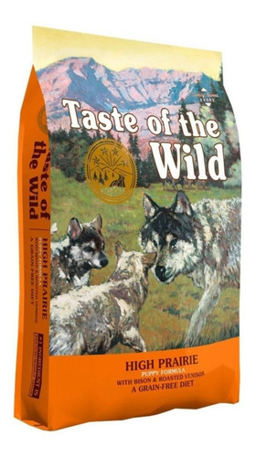 Imagen 2 de 2 de Alimento Taste of the Wild High Prairie Puppy para perro cachorro todos los tamaños sabor bisonte asado y venado asado en bolsa de 2.2kg