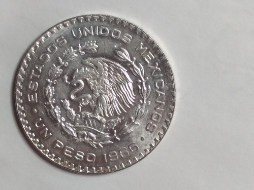 Imagen 7 de 9 de Moneda 1 Peso Morelos Plata Ley 100 Envio $40 Pesos