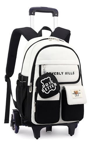 Trolley School Bag Six Wheels/large Capacity Backpack