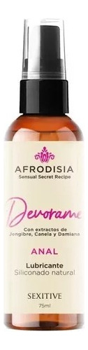 Lubricante Anal Siliconado Natural Afrodisia Devorame - 75ml