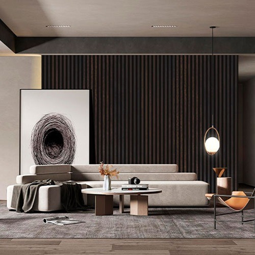 Lambril De Pvc Fondo Negro Ideal Para Areas Interiores