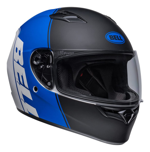 Bell Qualifier - Casco Integral (ascent Negro Mate/azul/blan