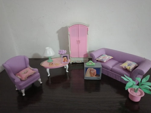 Vintage Barbie Living In Style Living Room Play Set Mattel 