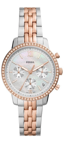 Reloj Mujer Fossil Neutra De Acero Mix