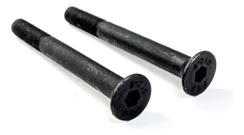Parafuso Chato Allen M6 X 60mm Oxidado Preto - 10 Peças