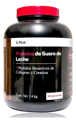 Proteína Suero Leche Colágeno Creatina 2.4 Kg Chocolate G-pr