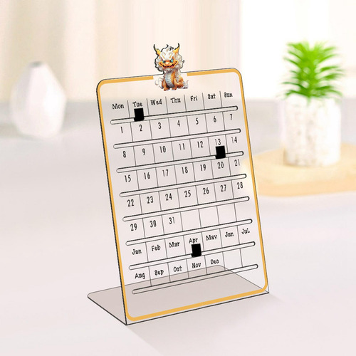Calendario De Escritorio Acrílico, Calendario,