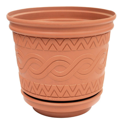 6 Macetas Plásticas Azteca 115c Diámetro De 38cm