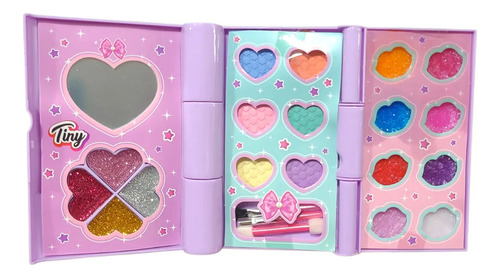 Kit De Maquillaje Infantil Sebigus Tiny Diario Glitter