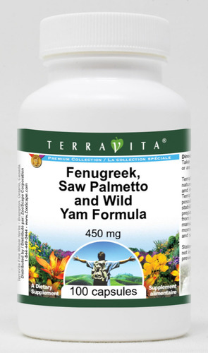 Terravita Fenogreco, Serenoa Y Ñame Silvestre 100 Cápsulas