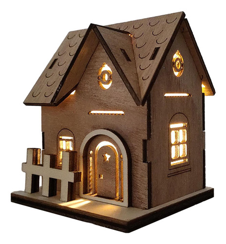 5 X 6 Adornos Navideños De Madera Para Cabaña, 5 Piezas