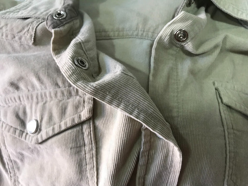Camisa De Pana Para Mujer Blusa Dama George Color Beige Mang (Usado)