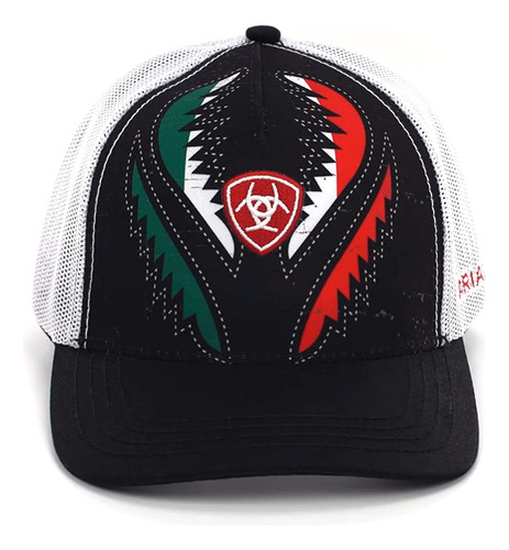 Ariat Men's Mexico Flag Shield Eagle Logo Cap