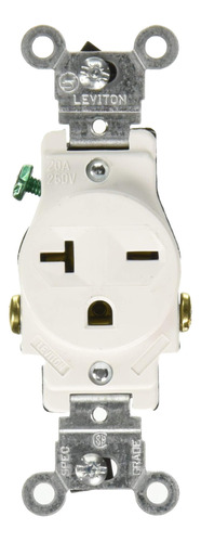 Leviton 5821-w Salida De Receptaculo Unico, Grado De Especif