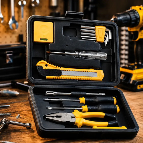 Kit Ferramentas Basico Com Maleta
