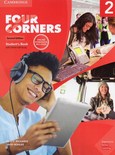 Four Corners Level 2, De Jack C. Richards, David Bohlke. Editorial Cambridge, Tapa Blanda En Inglés, 2019