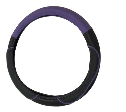 Cubre Volante Color Negro - Violeta De 38 Cm Cod Cv-033vi