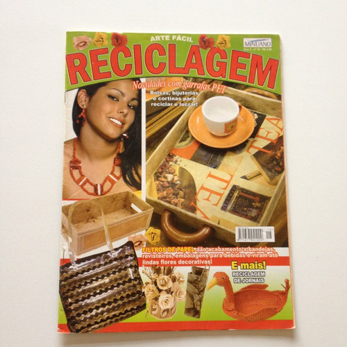 Revista Arte Fácil Reciclagem  Com Garrafas Pet Bolsas N°18