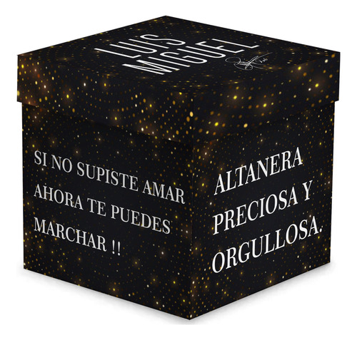 Caja Para Regalo Luis Miguel Canciones Madera Música