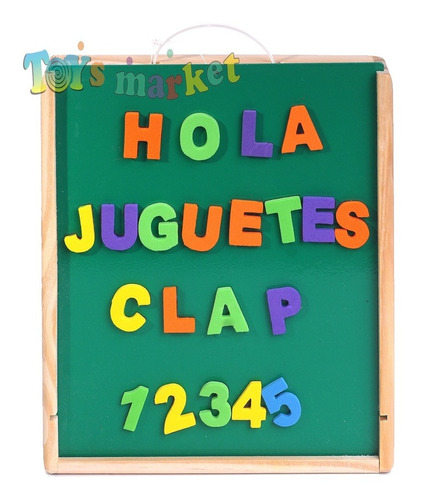 Pizarra Magnética De Madera Letras Y Números Imantados Clap