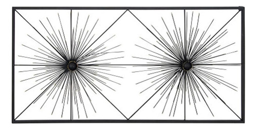 Cuadro Metálico Friso, Aplique Abstracto 112*61 Horizontal