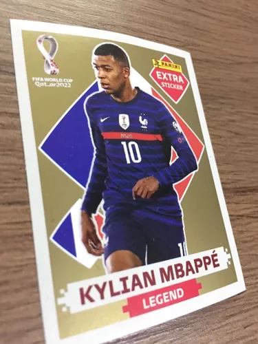 KYLIAN MBAPPÉ OURO (Gold) - EXTRA LEGEND (França) - Figurinha Original -  Não