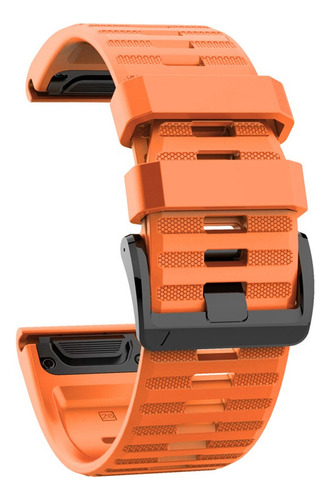 Correa De Reloj Garmin Fenix 6x/fenix5x De 26 Mm - Naranja