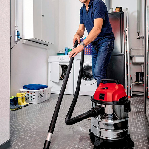Imagen 7 de 10 de Aspiradora Inoxidable Einhell Polvo Agua 1250w Auto Hogar