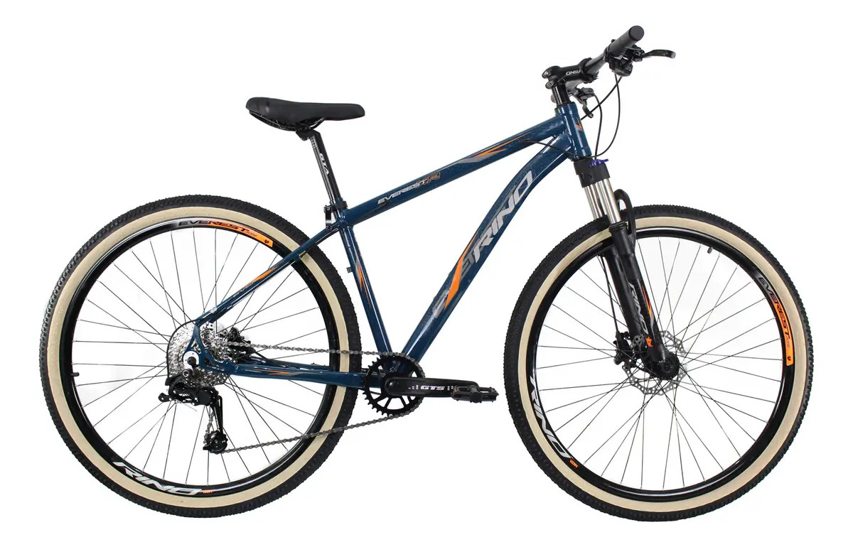 Bike Coroa Unica - Rino Everest Xr 1x9 - Hdiraulico - Trava Cor