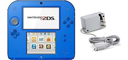 Nintendo 2ds Bundle 2 Items: Nintendo 2ds Electric Blue 2 W 