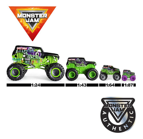 Monster Jam Camión De Metal Escala 1:64 Auto Monstruo Color Mohawk Warrior