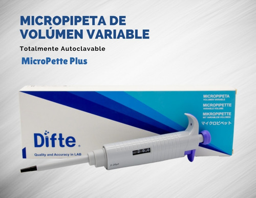 Micropipeta Volumen Variable Autoclavable 1000-5000µl