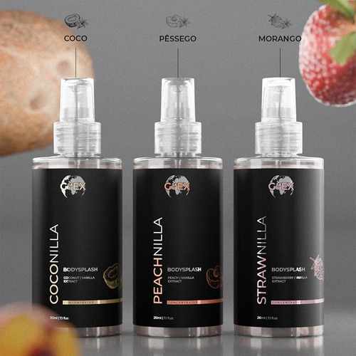 Body Splash Gvex Strawnilla 210ml Morango Com Baunilha