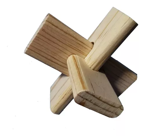 Rompecabezas Madera 3d Cruz Plana | sin