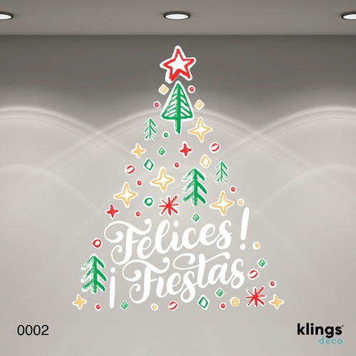 Imagen 8 de 10 de Vidrieras Plotter Vinilos Felices Fiestas Navidad