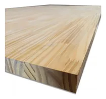 Comprar Tapa De Mesa En Pino Alistonado Espesor 3 Cm Con Marco Inclu Marrón Claro