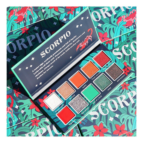 Paleta De Sombras Horoscope Collection Kara Beauty Sombra Escorpión