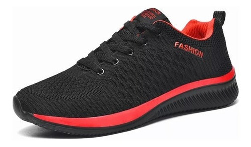 Tenis Negros Hombre Transpirables Talla Grande