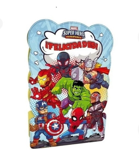  Kit Cotillón Marvel Héroes Super Hero 40 Niños/as