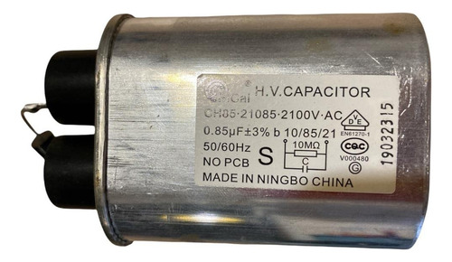 Capacitor 0.85uf 2100v Ac De Microondas + Diodo Alta Tensión