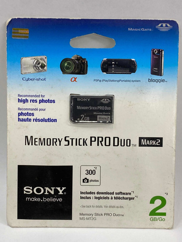 Cartão De Memória Memory Stick Pro Duo 2gb