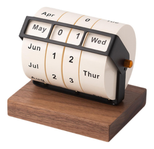 Calendario De Escritorio Giratorio Calendario Marrón Oscuro
