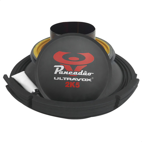 Kit Reparo Falante Ultravox Pancadão 2k5 12 4 Ohms Cor Preto