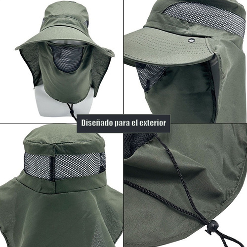 Sombrero Para El Sol Gorracon Proteccion Cuello Y Cara